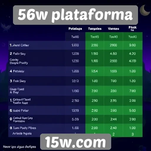 Comparativo de taxas de sucesso entre jogos do 56w